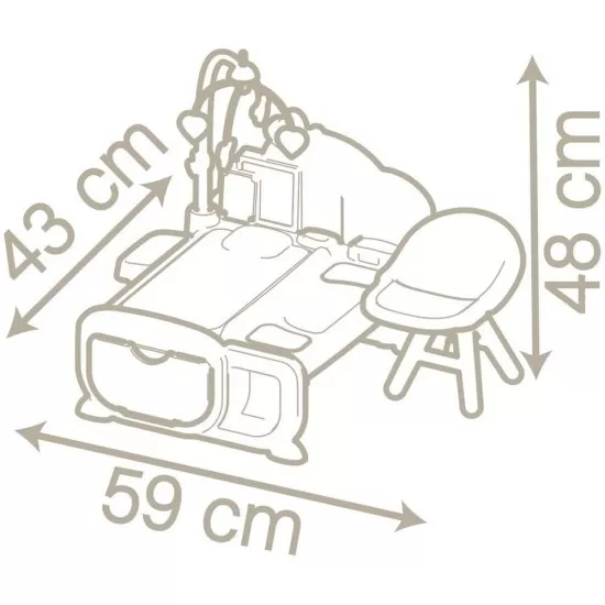 Centru de ingrijire pentru papusi Smoby Baby Nurse Cocoon Nursery crem cu accesorii Centru de ingrijire pentru papusi Smoby Baby Nurse Cocoon Nursery crem cu accesorii