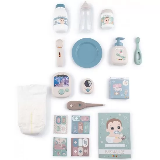 Centru de ingrijire pentru papusi Smoby Baby Nurse Cocoon Nursery crem cu accesorii Centru de ingrijire pentru papusi Smoby Baby Nurse Cocoon Nursery crem cu accesorii