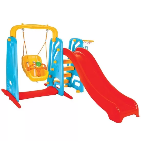 Centru de joaca Pilsan Cute Slide and Swing Set Centru de joaca Pilsan Cute Slide and Swing Set
