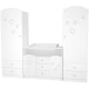 Comoda de infasat Hubners Matei 106 cm alb cu stelute Comoda de infasat Hubners Matei 106 cm alb cu stelute