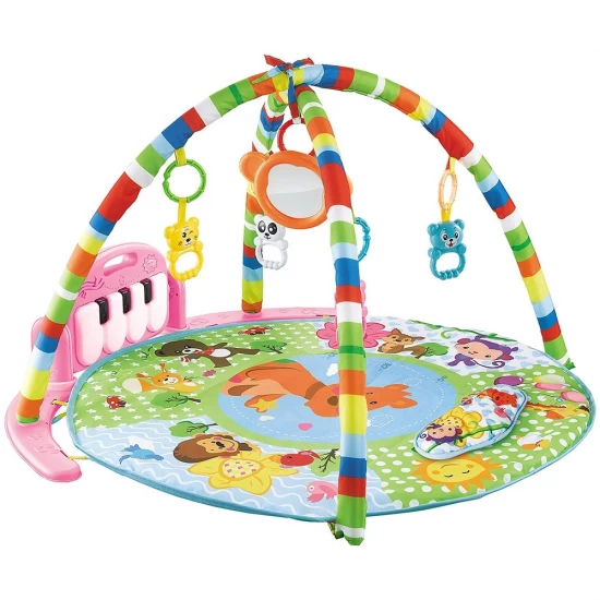 Covoras de joaca cu pian Chipolino Happy Cangaroo pink Covoras de joaca cu pian Chipolino Happy Cangaroo pink