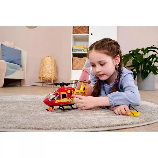 Elicopter de salvare Dickie Toys Airbus H145 1:36 36 cm cu lumini si sunete Elicopter de salvare Dickie Toys Airbus H145 1:36 36 cm cu lumini si sunete