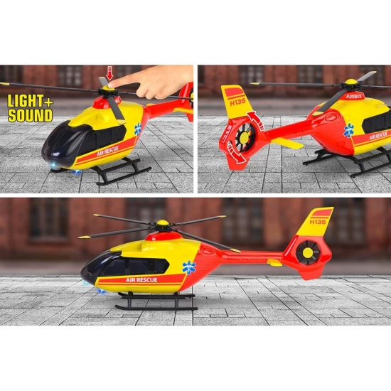 Elicopter de salvare Majorette Airbus H135 cu lumini si sunete Elicopter de salvare Majorette Airbus H135 cu lumini si sunete
