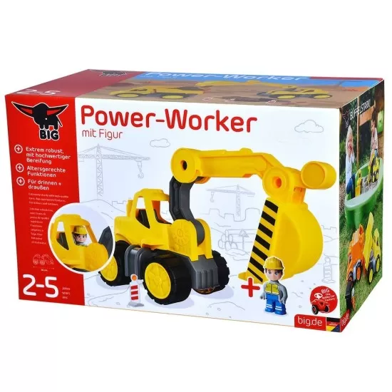 Excavator Big Power Worker cu figurina Excavator Big Power Worker cu figurina