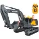 Excavator Dickie Toys Volvo Mining Excavator 60 cm cu telecomanda, lumini si sunete gri Excavator Dickie Toys Volvo Mining Excavator 60 cm cu telecomanda, lumini si sunete gri