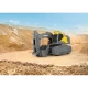 Excavator Dickie Toys Volvo Tracked Excavator 23 cm cu lumini si sunete Excavator Dickie Toys Volvo Tracked Excavator 23 cm cu lumini si sunete