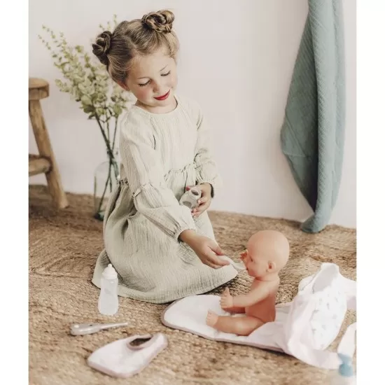 Gentuta de infasat pentru papusa Smoby Baby Nurse Changing Bag crem cu accesorii Gentuta de infasat pentru papusa Smoby Baby Nurse Changing Bag crem cu accesorii