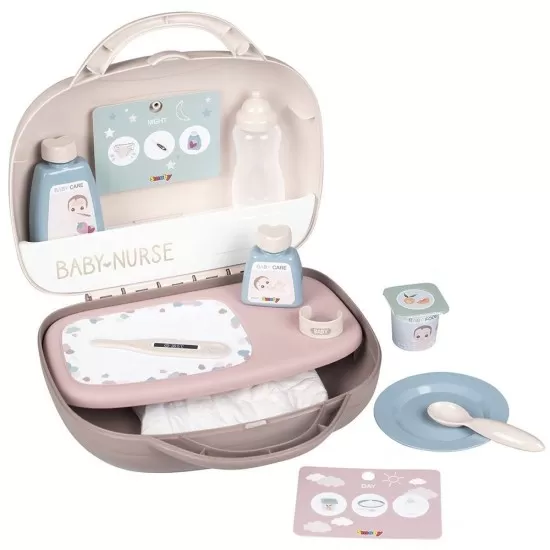 Gentuta pentru ingrijire papusi Smoby Baby Nurse crem Gentuta pentru ingrijire papusi Smoby Baby Nurse crem
