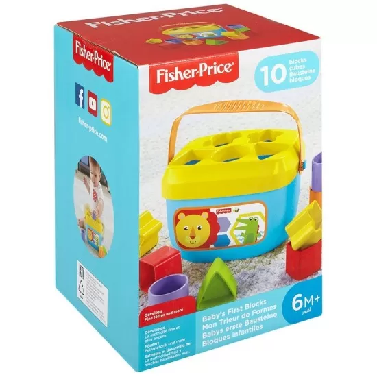 Jucarie cu sortator Fisher Price Primele cuburi Jucarie cu sortator Fisher Price Primele cuburi