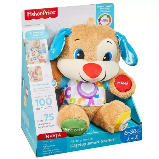 Jucarie intreractiva de plus Fisher Price - Catelusul vorbitor in limba romana