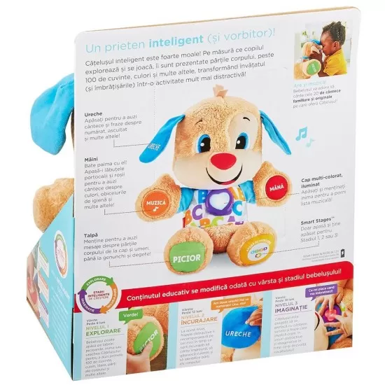 Jucarie intreractiva de plus Fisher Price - Catelusul vorbitor in limba romana