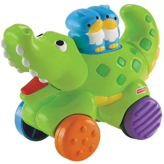 Jucarie bebe Fisher Price Press and Go Crocodil Jucarie bebe Fisher Price Press and Go Crocodil