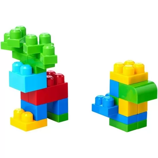 Cuburi de construit Fisher-Price Mega Blocks 60 piese Cuburi de construit Fisher-Price Mega Blocks 60 piese
