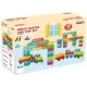 Set cuburi de construit Brick Blocks and Car Pilsan 43 piese