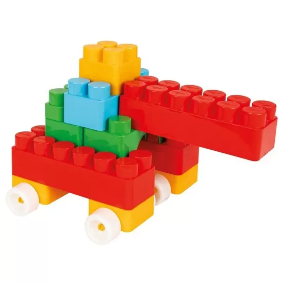 Cuburi de construit in cutie Jumbo Blocks 60 piese