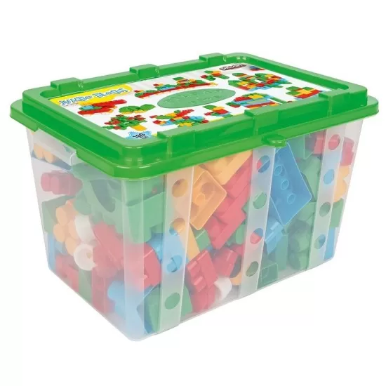 Cuburi de construit in cutie Jumbo Blocks Pilsan 166 piese Cuburi de construit in cutie Jumbo Blocks Pilsan 166 piese