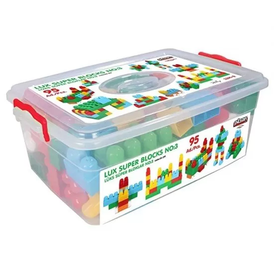 Cuburi de construit in cutie Super Blocks 95 piese Cuburi de construit in cutie Super Blocks 95 piese