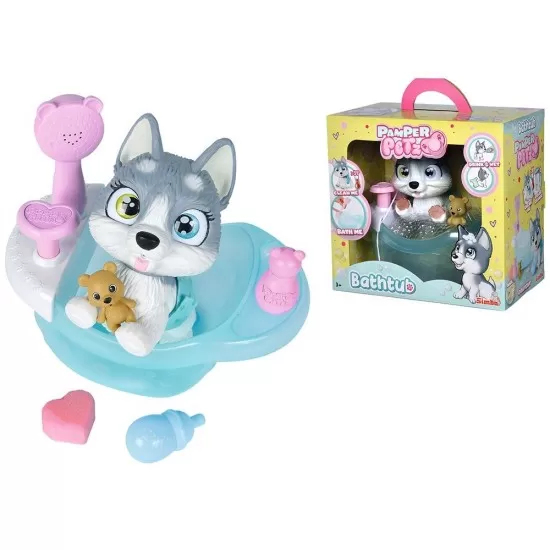 Jucarie Simba Caine Pamper Petz Bathtub cu accesorii Jucarie Simba Caine Pamper Petz Bathtub cu accesorii