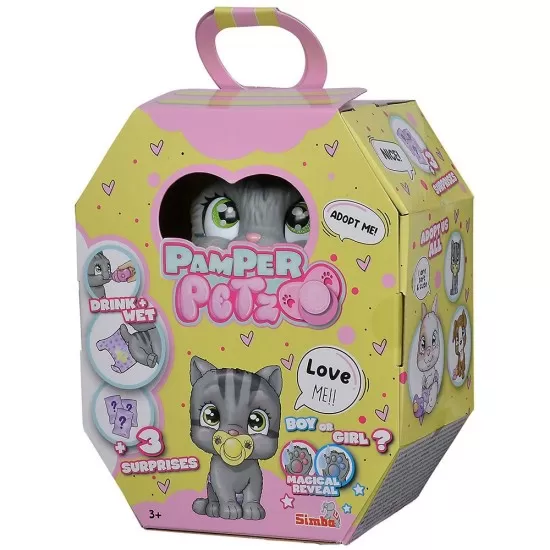 Jucarie Simba Pisica Pamper Petz Cat cu accesorii Jucarie Simba Pisica Pamper Petz Cat cu accesorii