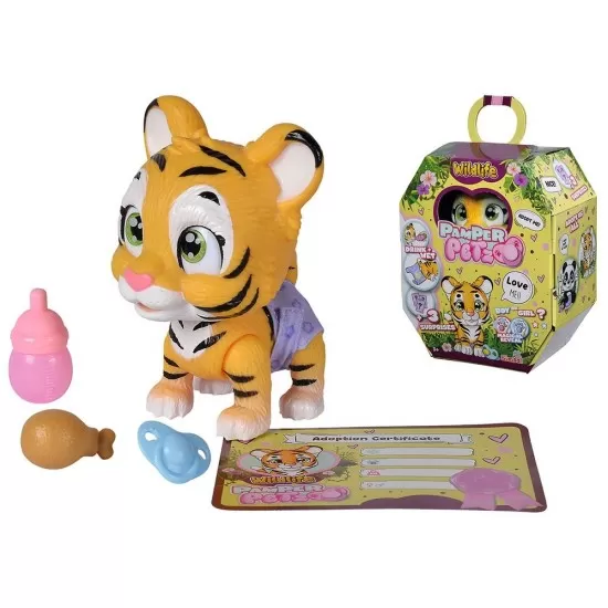 Jucarie Simba Tigru Pamper Petz Tiger cu accesorii Jucarie Simba Tigru Pamper Petz Tiger cu accesorii
