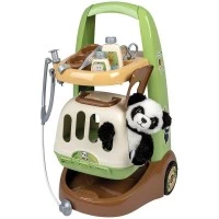 Set de joaca doctor veterinar Smoby Animal Care Trolley cu 10 accesorii