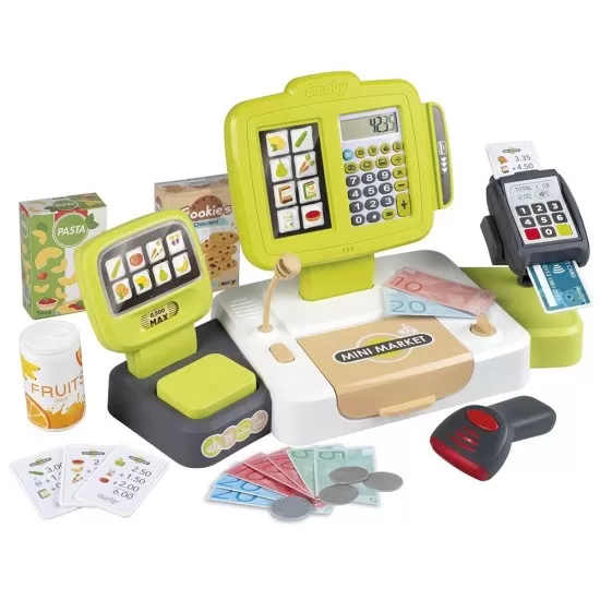 Jucarie Smoby Casa de marcat Large Cash Register verde Jucarie Smoby Casa de marcat Large Cash Register verde
