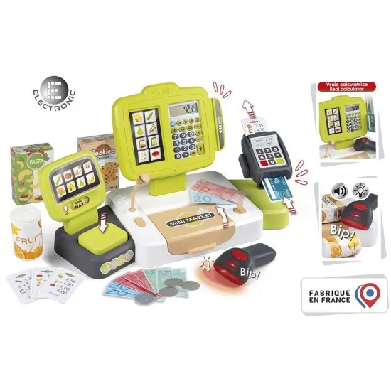 Jucarie Smoby Casa de marcat Large Cash Register verde Jucarie Smoby Casa de marcat Large Cash Register verde