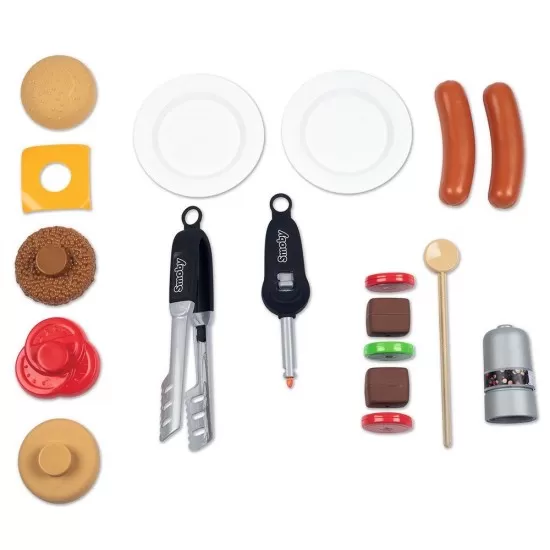 Jucarie Gratar Smoby Barbeque cu 18 accesorii
