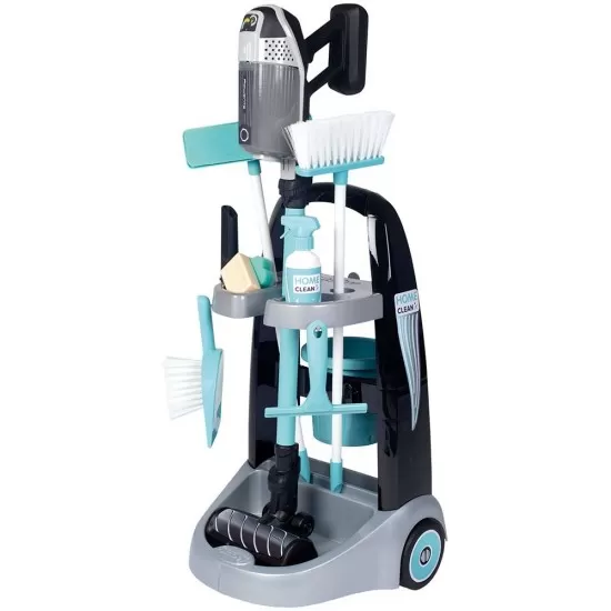 Jucarie Smoby set curatenie cu troller si aspirator electronic Rowenta negru Jucarie Smoby set curatenie cu troller si aspirator electronic Rowenta negru