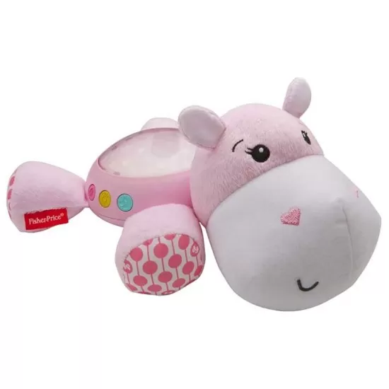 Lampa de veghe plus Fisher Price by Mattel Newborn Hipopotam roz Lampa de veghe plus Fisher Price by Mattel Newborn Hipopotam roz