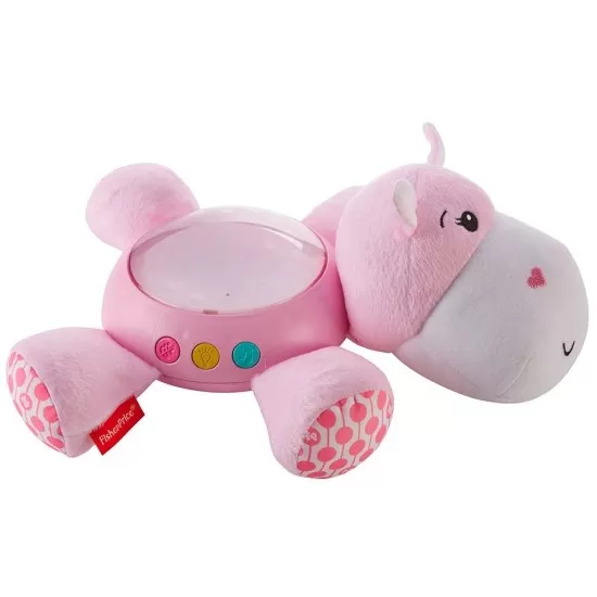 Lampa de veghe plus Fisher Price by Mattel Newborn Hipopotam roz Lampa de veghe plus Fisher Price by Mattel Newborn Hipopotam roz