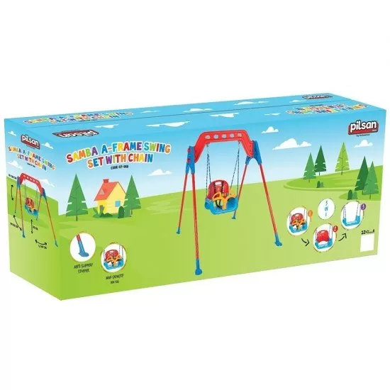 Leagan pentru copii Pilsan Samba A-Frame Swing cu cadru metalic Leagan pentru copii Pilsan Samba A-Frame Swing cu cadru metalic