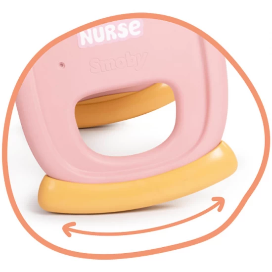 Leagan pentru papusa Smoby Baby Nurse Baby's Cot cu carusel