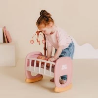 Leagan pentru papusa Smoby Baby Nurse Baby's Cot cu carusel