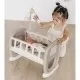 Leagan pentru papusa Smoby Baby Nurse maro cu carusel Leagan pentru papusa Smoby Baby Nurse maro cu carusel