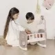 Leagan pentru papusa Smoby Baby Nurse maro cu carusel Leagan pentru papusa Smoby Baby Nurse maro cu carusel
