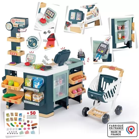 Magazin pentru copii Smoby Maxi Market cu 50 accesorii Magazin pentru copii Smoby Maxi Market cu 50 accesorii