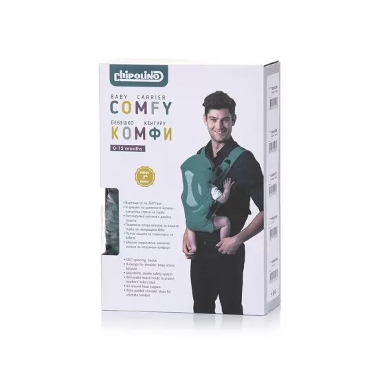 Marsupiu Chipolino Comfy Black Grey Marsupiu Chipolino Comfy Black Grey