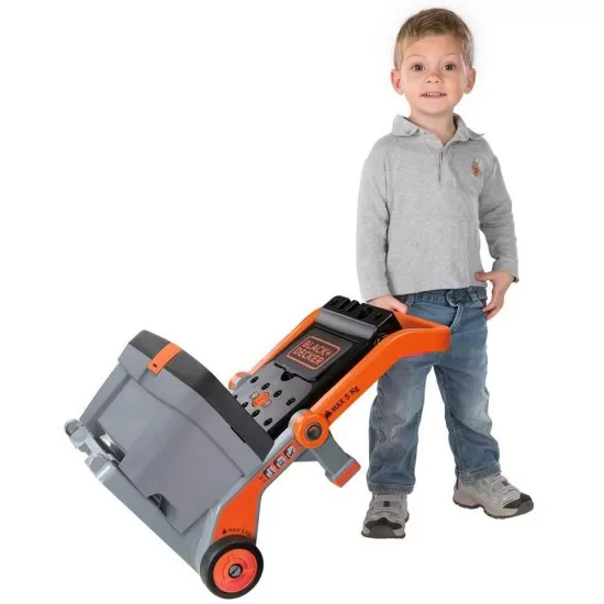 Masa de lucru Smoby Black & Decker 3 in 1 cu trusa de accesorii Masa de lucru Smoby Black & Decker 3 in 1 cu trusa de accesorii