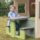 Masa de picnic cu doua banci Smoby Life pentru casuta verde