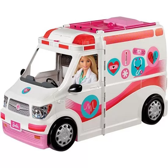 Masina ambulanta Barbie by Mattel I can be Clinica mobila 2 in 1 Masina ambulanta Barbie by Mattel I can be Clinica mobila 2 in 1