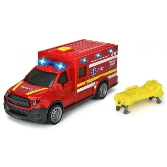 Masina ambulanta Dickie Toys City Ambulance SMURD cu accesorii Masina ambulanta Dickie Toys City Ambulance SMURD cu accesorii