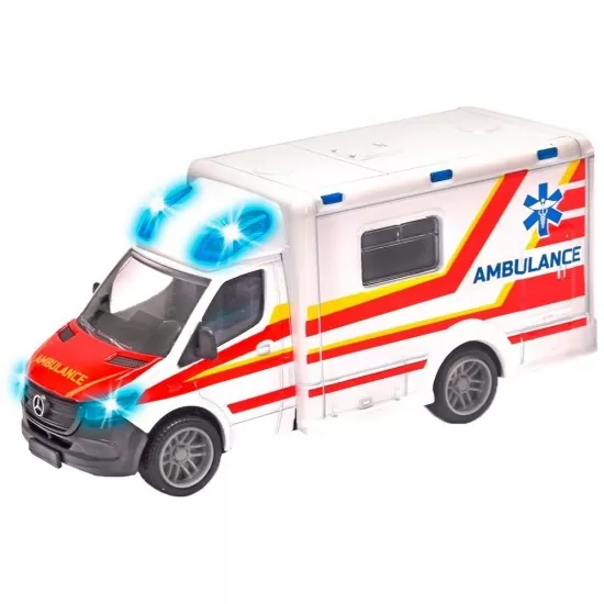 Masina ambulanta Majorette Mercedes-Benz Splinter cu lumini si sunete Masina ambulanta Majorette Mercedes-Benz Splinter cu lumini si sunete