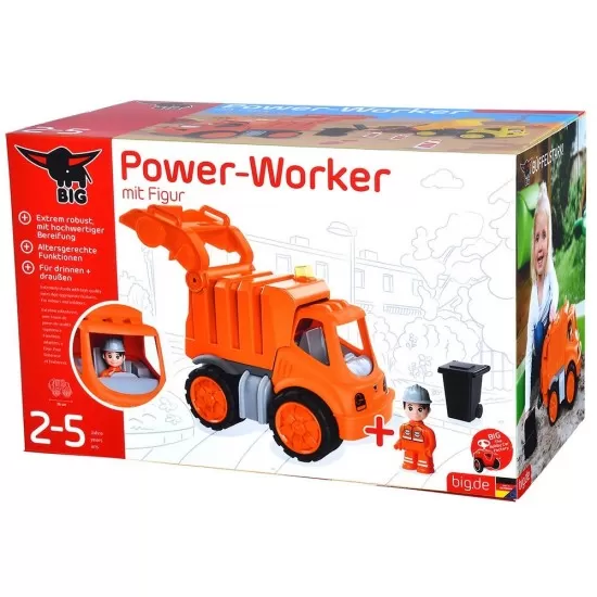 Masina de gunoi Big Power Worker Garbage Truck cu figurina Masina de gunoi Big Power Worker Garbage Truck cu figurina