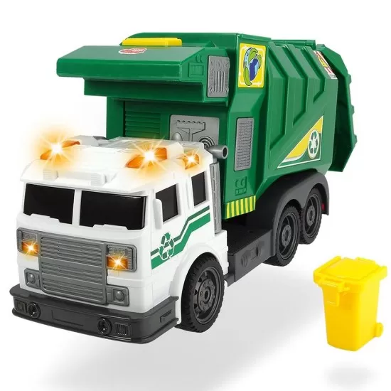 Masina de gunoi Dickie Toys City Cleaner cu lumini, sunete si accesorii Masina de gunoi Dickie Toys City Cleaner cu lumini, sunete si accesorii