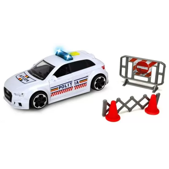 Masina de politie Dickie Toys Audi RS3 cu accesorii Masina de politie Dickie Toys Audi RS3 cu accesorii