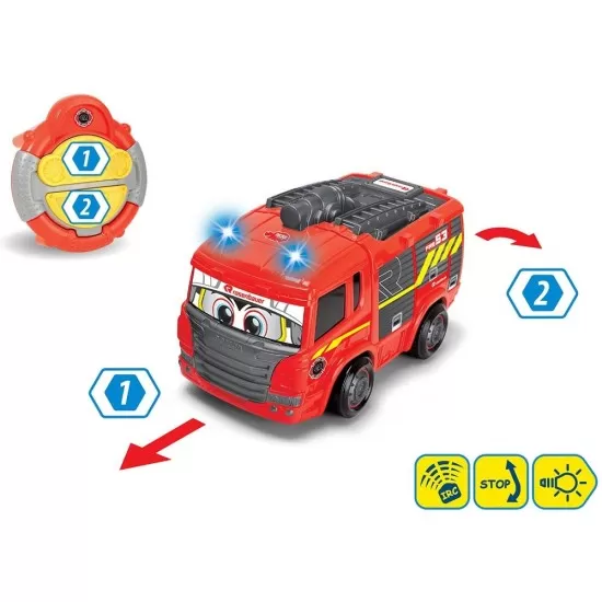 Masina de pompieri Dickie Toys Happy Fire Truck cu telecomanda Masina de pompieri Dickie Toys Happy Fire Truck cu telecomanda