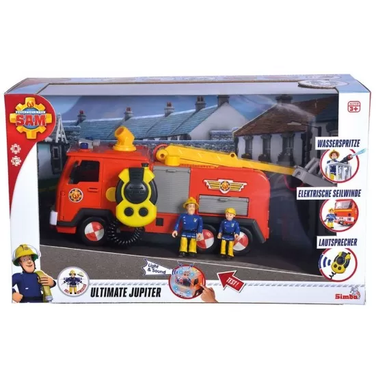 Masina de pompieri Simba Fireman Sam Mega Deluxe Jupiter cu 2 figurine si accesorii Masina de pompieri Simba Fireman Sam Mega Deluxe Jupiter cu 2 figurine si accesorii