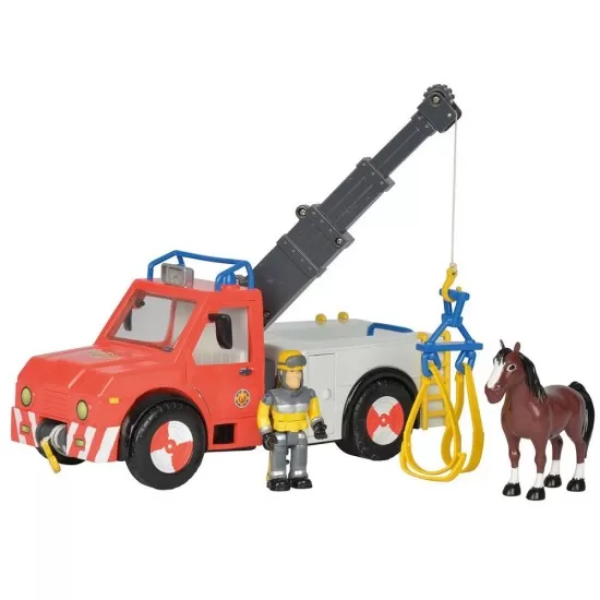 Masina de pompieri Simba Fireman Sam Phoenix cu figurina si cal Masina de pompieri Simba Fireman Sam Phoenix cu figurina si cal