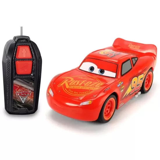 Masina Dickie Toys Cars 3 Single-Drive Lightning McQueen cu telecomanda Masina Dickie Toys Cars 3 Single-Drive Lightning McQueen cu telecomanda